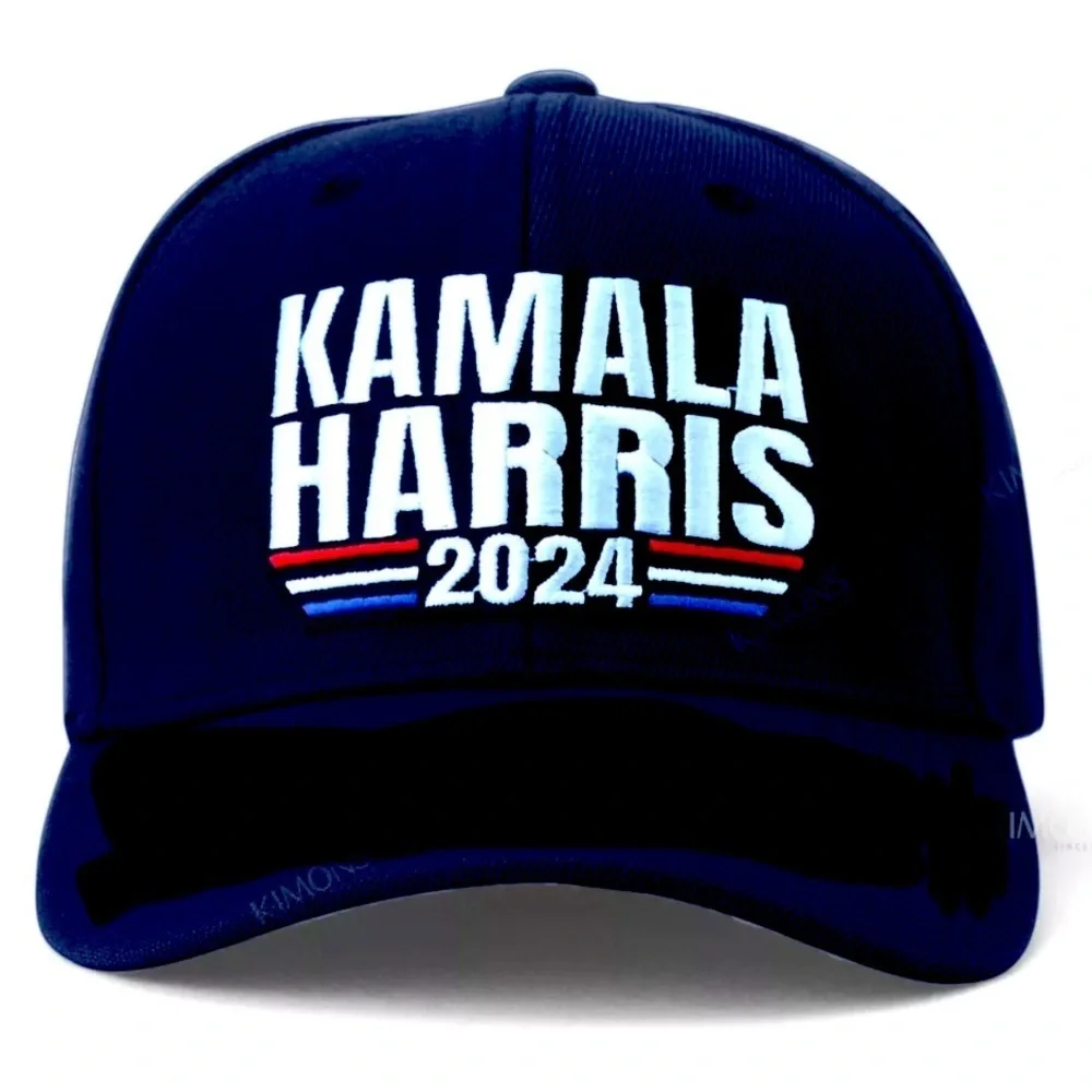 🇺🇸 Kamala Harris Hat 2024 Embroidered Presidential Election Campaign Blue Cap